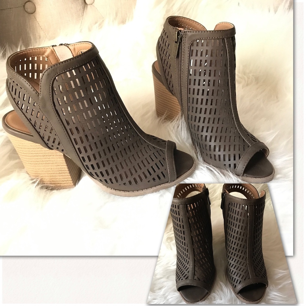 Olive Green gently used bootie